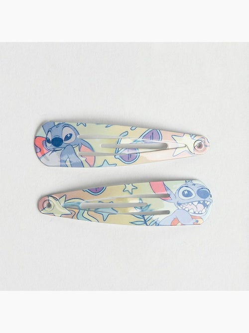 Barrettes métal antidérapantes enfant Stitch multicolores : lot de 6 - Kiabi