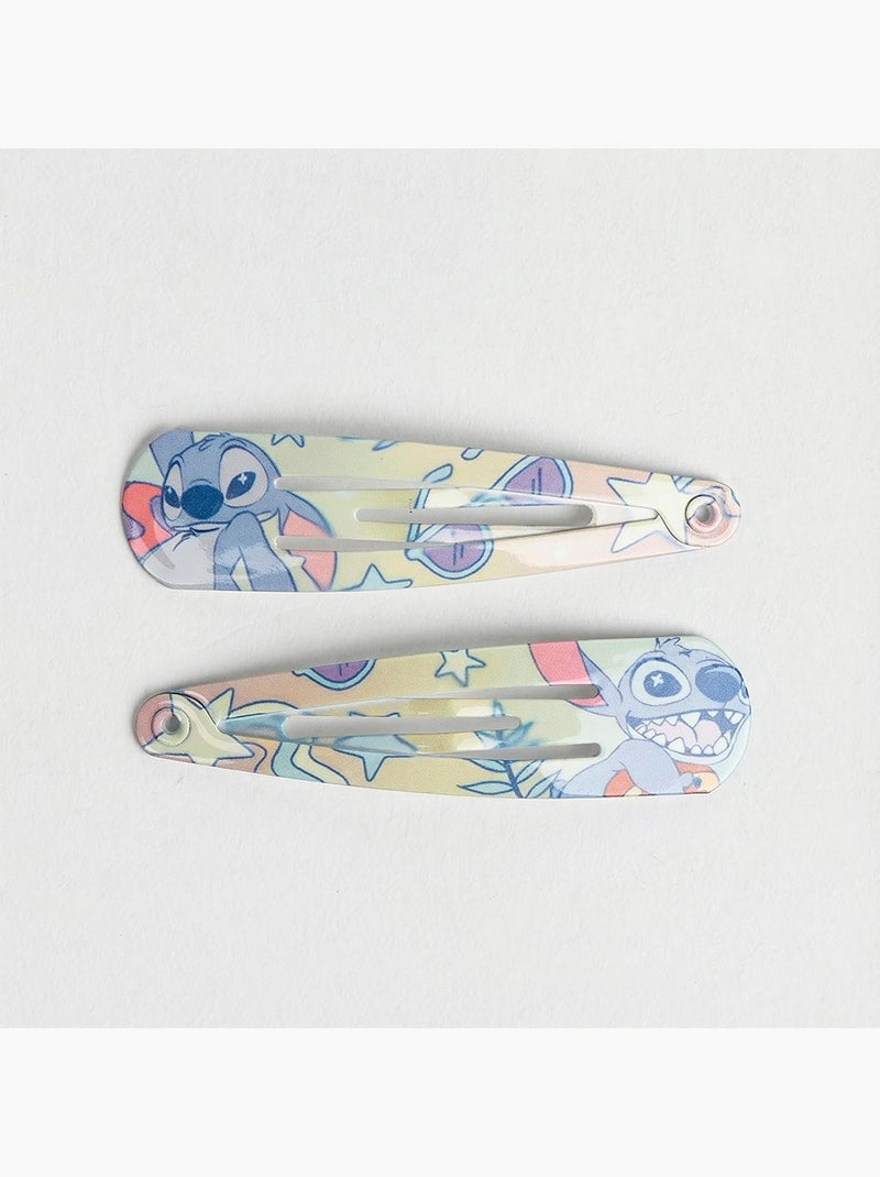 Barrettes métal antidérapantes enfant Stitch multicolores : lot de 6 Multicolore - Kiabi