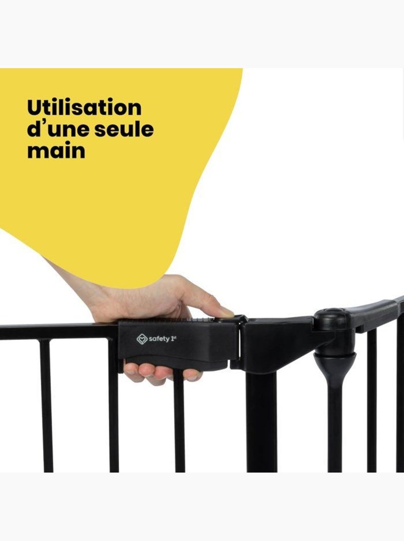 Barrière bébé modulaire 5 panneaux Noir - Kiabi