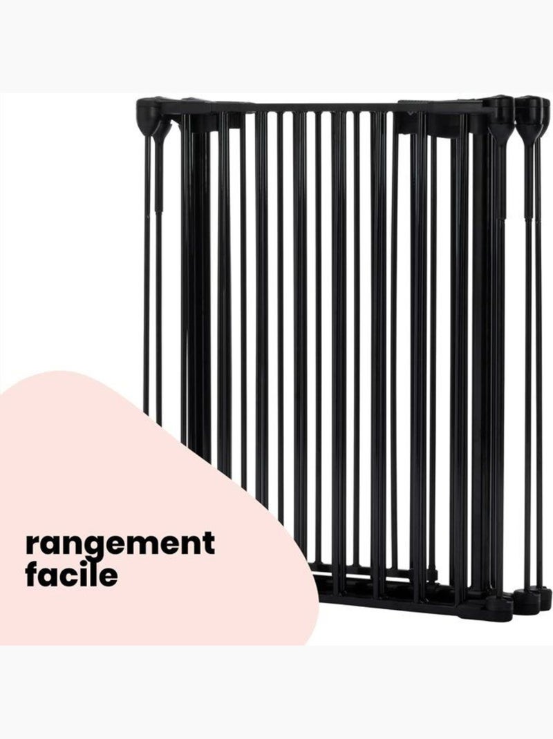 Barrière bébé modulaire 5 panneaux Noir - Kiabi