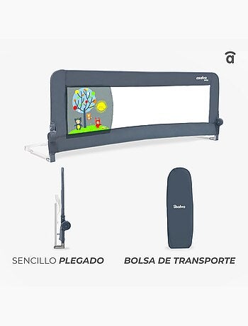 Barrière de lit 150 cm 2-1 pour nid ou lit standard Lapin Tippi Asalvo