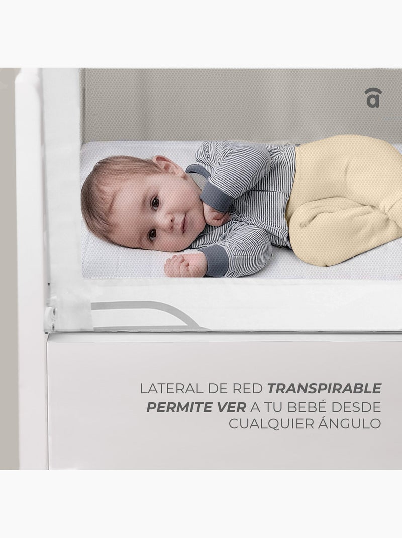 Barrière de lit 150 cm 2-1 pour nid ou lit standard Lapin Tippi Asalvo Rose clair - Kiabi