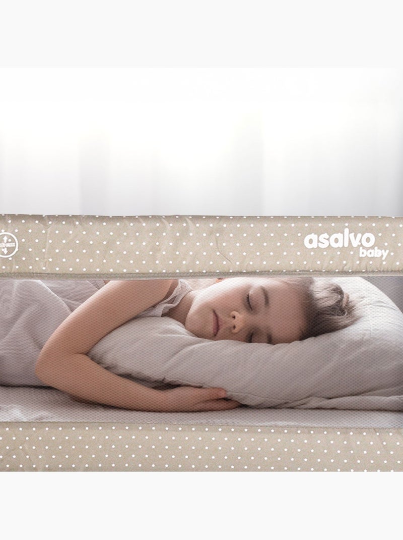 Barrière de lit 150 cm pour lit standard étoiles Asalvo Beige - Kiabi