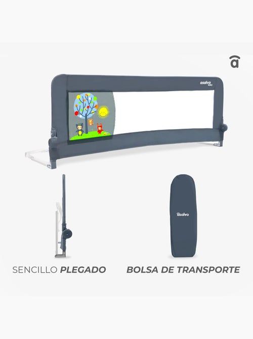 Barrière de lit 150 cm pour lit standard étoiles Asalvo - Kiabi