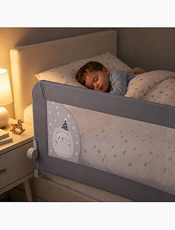 Barrière de Lit 2-en-1 de 150 cm pour Lit Gigogne ou Standard Hérisson Asalvo