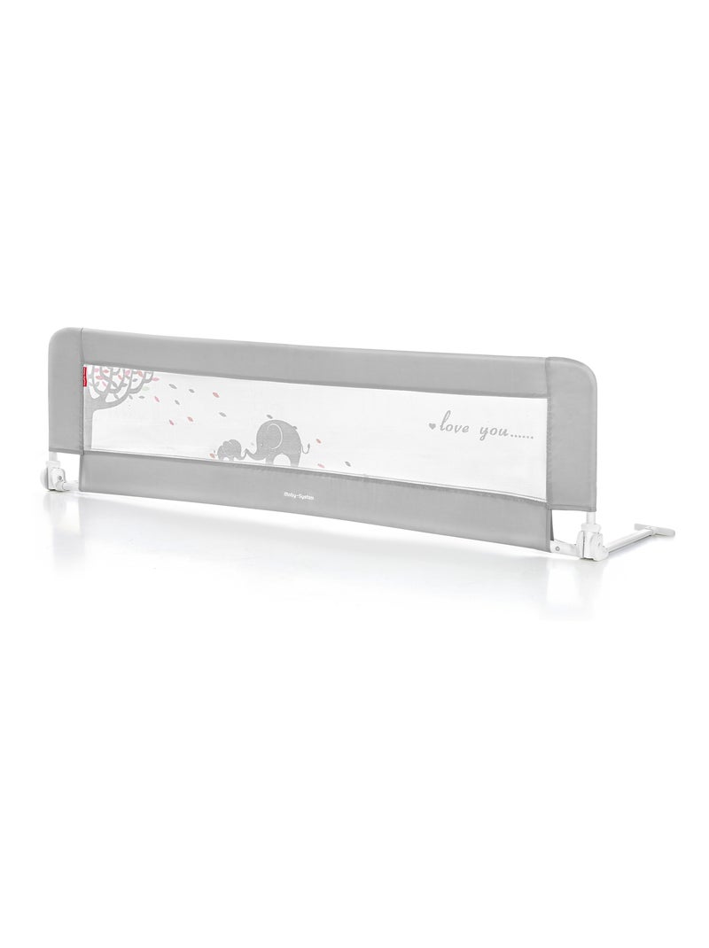 Barrière de Lit Bébé 0-18 mois, Pliable, Stable Durable Dimensions de Couverture 154*42 Gris - Kiabi