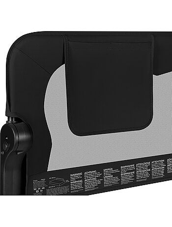 Barrière de lit bébé LIONELO Eva - 150cm - Protection anti-chute - Filet aéré pliable