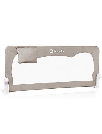 Barrière de lit bébé LIONELO Hanna - 150x65cm - Pliable - Protection anti-chute - Filet aéré