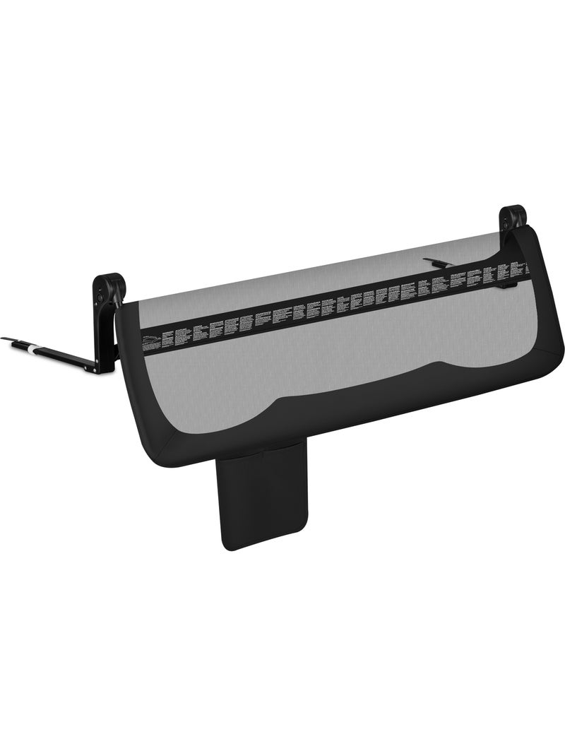 Barrière de lit bébé LIONELO Hanna - 150x65cm - Pliable - Protection anti-chute - Filet aéré Noir - Kiabi