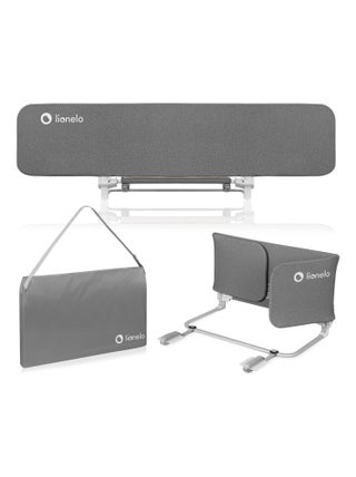 Barrière de lit bébé LIONELO Lora - Pliable - Protection anti-chute - Sac inclus