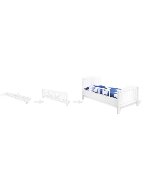 Barriere de lit classique 90cm hetre naturel - Kiabi