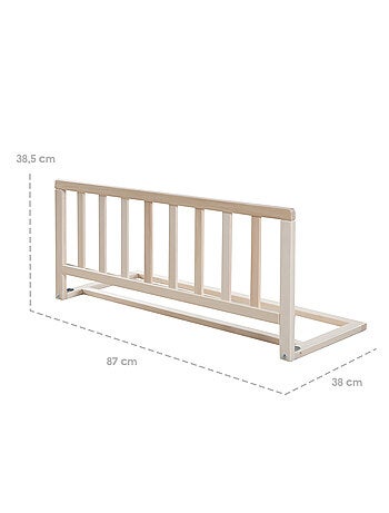 Barrière de lit enfant en bois massif - Protection anti-chute 'Roba'