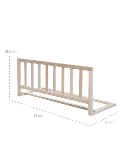 Barrière de lit enfant en bois massif - Protection anti-chute 'Roba' - Kiabi