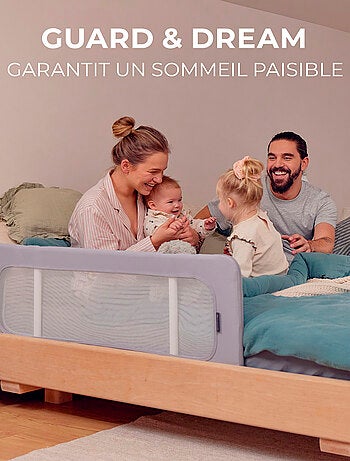 Barrière de lit enfant pliable sécurisée