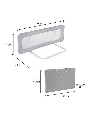 Barrière de lit enfant pliable sécurisée