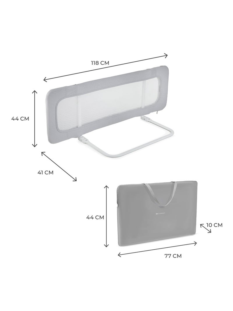 Barrière de lit enfant pliable sécurisée Gris - Kiabi