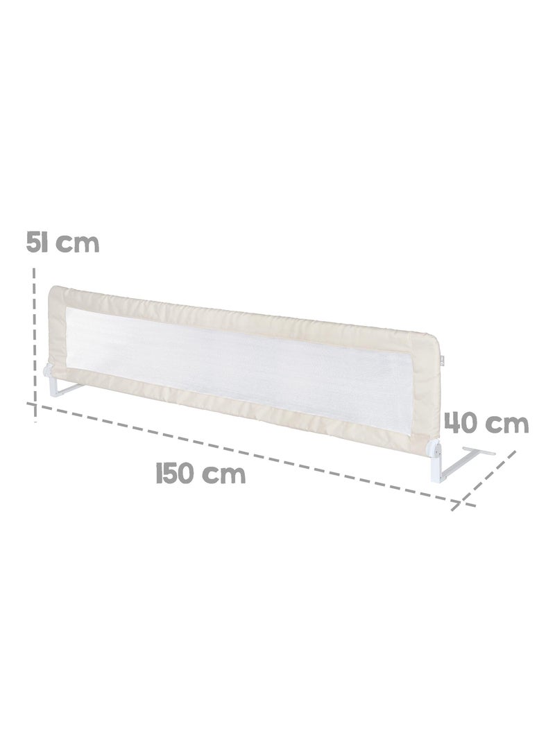 Barrière de lit enfant rabattable - Protection anti-chute 'Roba klipp-klapp' Blanc Beige - Kiabi