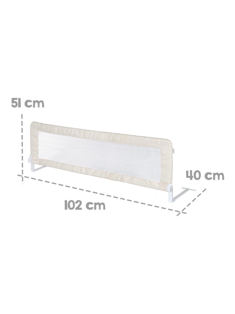 Barrière de lit enfant rabattable - Protection anti-chute 'Roba klipp-klapp' Blanc Beige - Kiabi