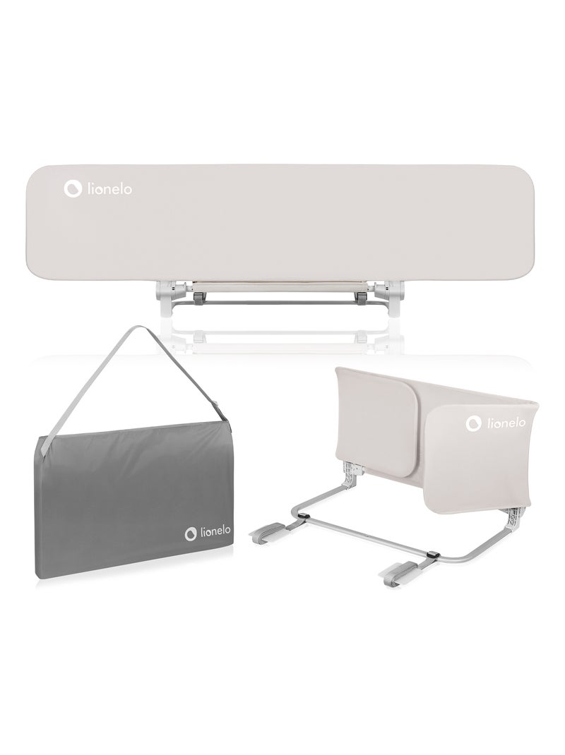 Barrière de lit LIONELO Lora - Pliable - Protection anti-chute - Sac inclus Beige - Kiabi