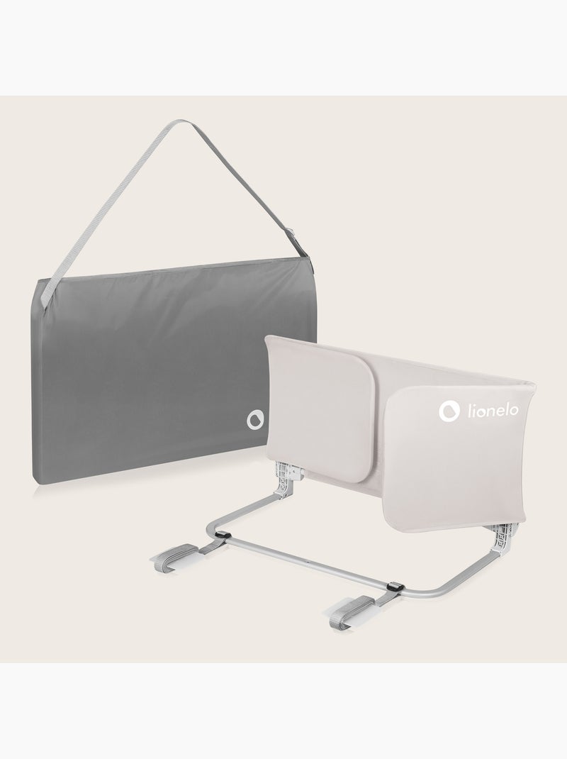 Barrière de lit LIONELO Lora - Pliable - Protection anti-chute - Sac inclus Beige - Kiabi