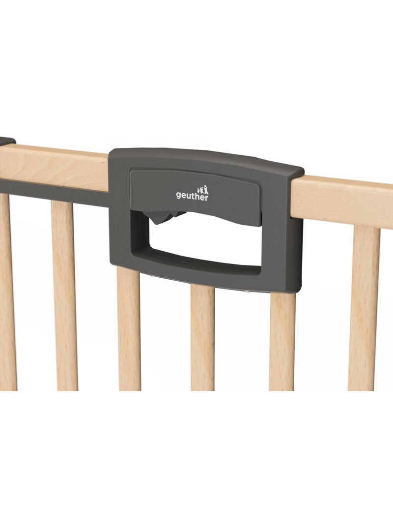 Barrière de porte à pression Easylock Plus bois/metal 192,5 cm - 200,5 cm Nature/Noir Noir - Kiabi