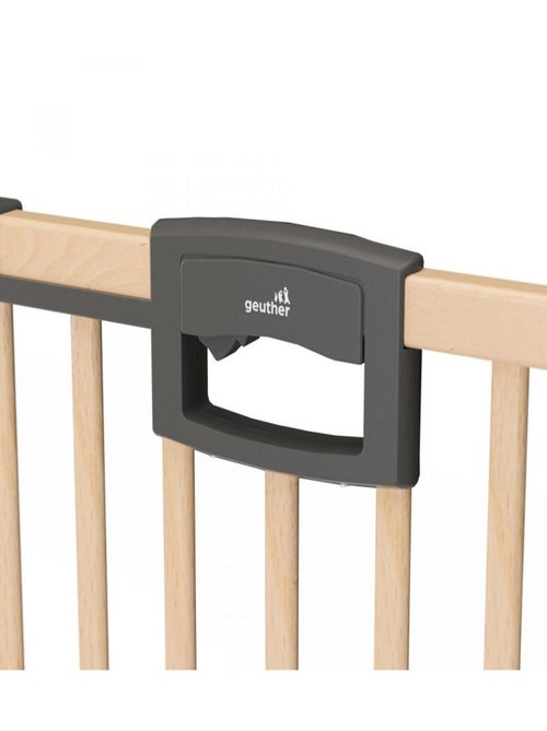 Barrière de porte à pression Easylock Plus bois/metal 200,5 cm - 208,5 cm Nature/Noir - Kiabi
