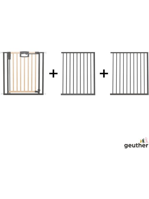 Barrière de porte à pression Easylock Plus bois/metal 216,5 cm - 224,5 cm Nature/Noir - Kiabi Barrière de porte à pression Easylock Plus bois/metal 216,5 cm - 224,5 cm Nature/Noir - Kiabi