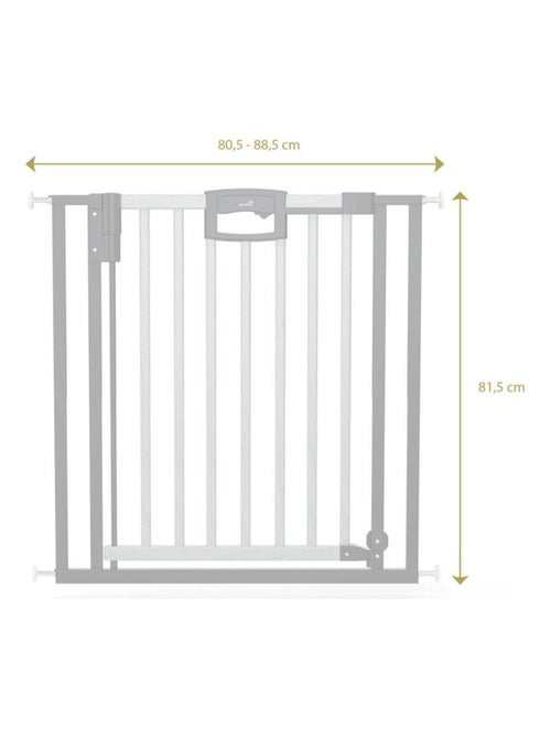 Barrière de porte à pression Easylock Plus bois/metal 88,5 cm - 96,5 cm Nature - Kiabi