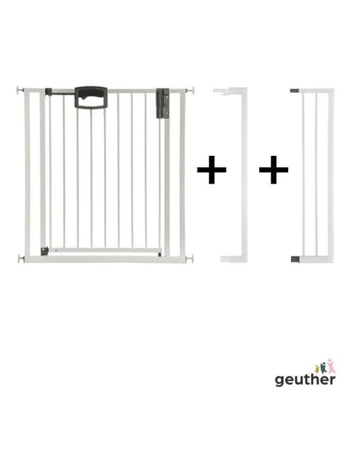 Barrière de porte à pression Easylock Plus métal  104,5 cm - 112,5 cm Blanc - Kiabi