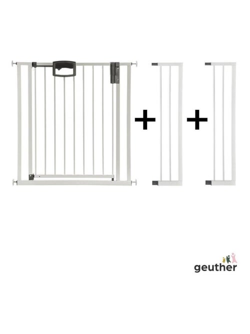 Barrière de porte à pression Easylock Plus métal  112,5 cm - 120,5 cm Blanc - Kiabi
