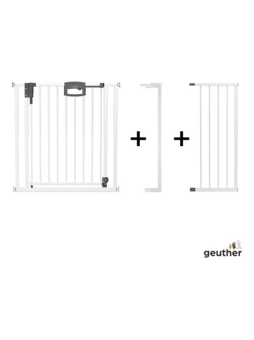 Barrière de porte à pression Easylock Plus métal  120,5 cm - 128,5 cm Blanc - Kiabi