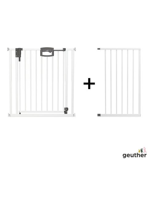 Barrière de porte à pression Easylock Plus métal  128,5 cm - 136,5 cm Blanc - Kiabi