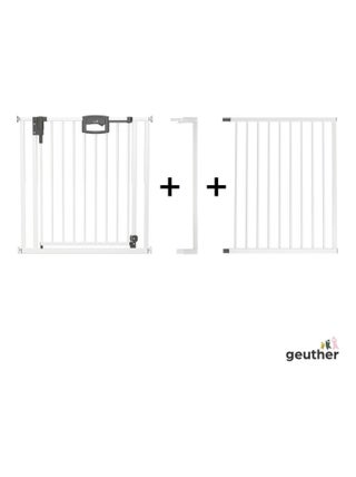 Barrière de porte à pression Easylock Plus métal  152,5 cm - 160,5 cm Blanc