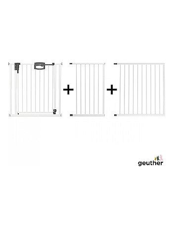 Barrière de porte à pression Easylock Plus métal 200,5 cm - 208,5 cm Blanc
