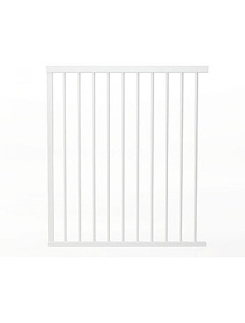 Barrière de porte à pression Easylock Plus métal 200,5 cm - 208,5 cm Blanc