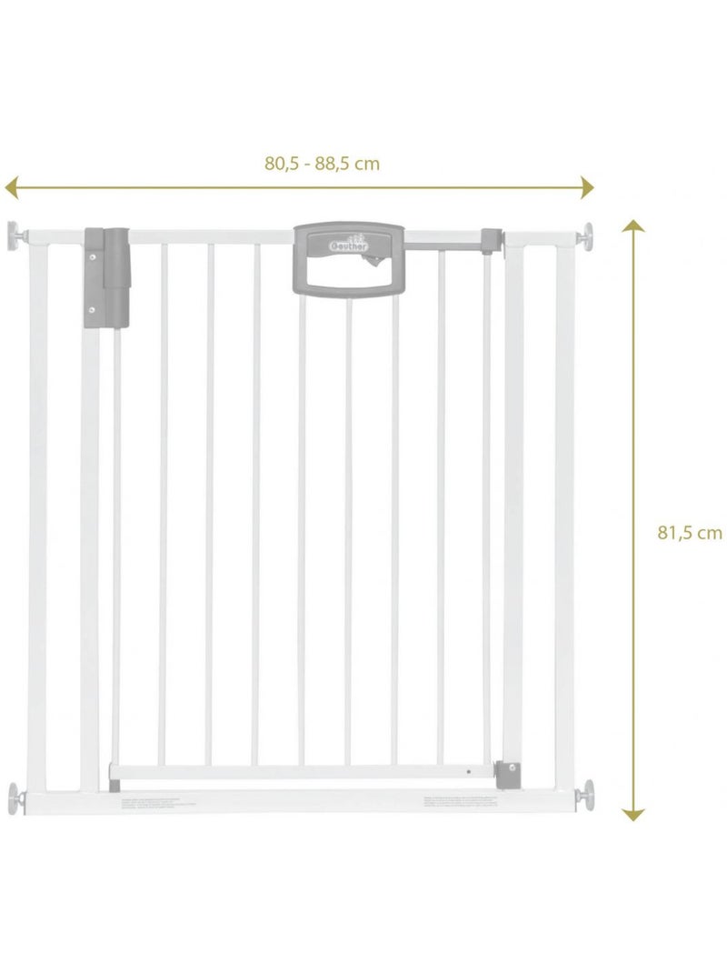 Barrière de porte à pression Easylock Plus métal  200,5 cm - 208,5 cm Blanc Blanc - Kiabi