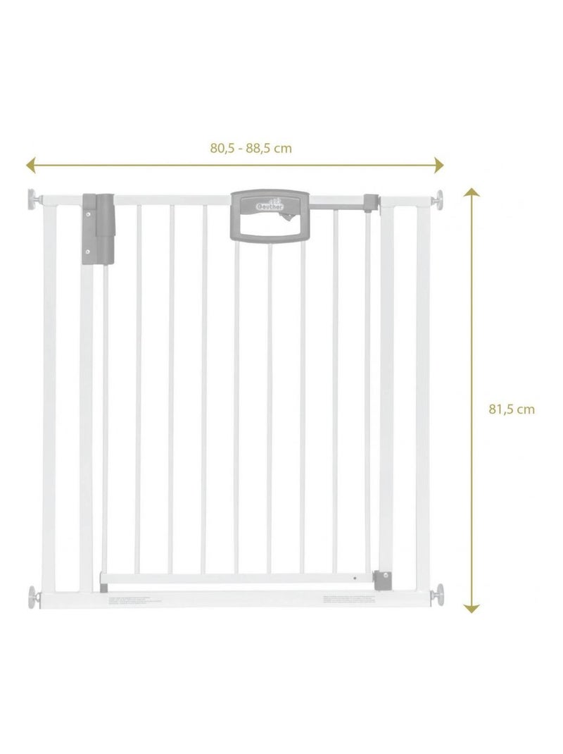 Barrière de porte à pression Easylock Plus métal  216,5 cm - 224,5 cm Blanc Blanc - Kiabi