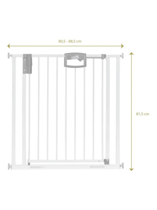 Barrière de porte à pression Easylock Plus métal  88,5 cm - 96,5 cm Blanc - Kiabi