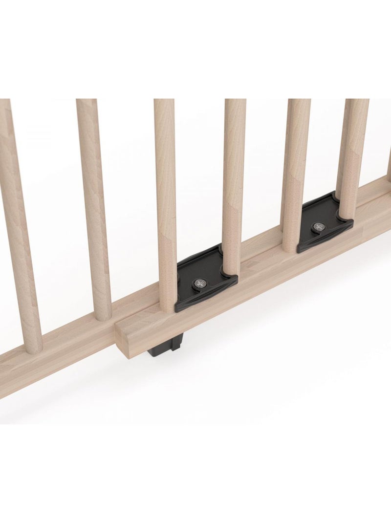Barrière de porte pivotante en bois 86 Beige - Kiabi