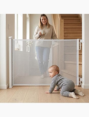 Barrière de sécurité - rétractable enfant et animaux - twinky