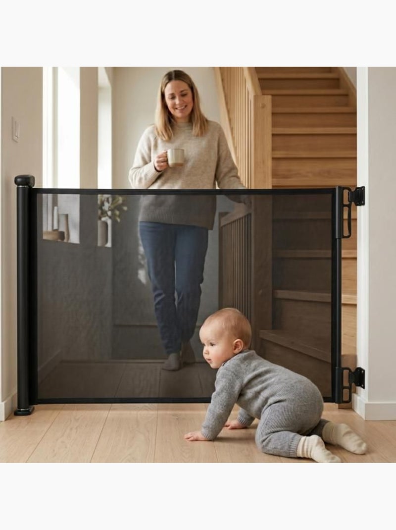 Barrière de sécurité - rétractable enfant et animaux - twinky Noir - Kiabi