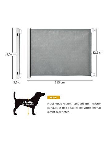 Barrière de sécurité 1,15L x 0,83H m métal teslin