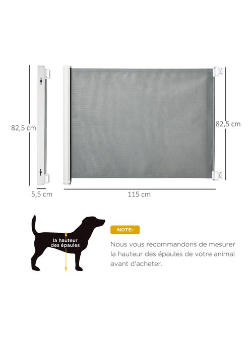 Barrière de sécurité 1,15L x 0,83H m métal teslin - Kiabi