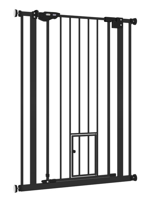 Barrière de sécurité animaux réglable 2 portes acier - Kiabi