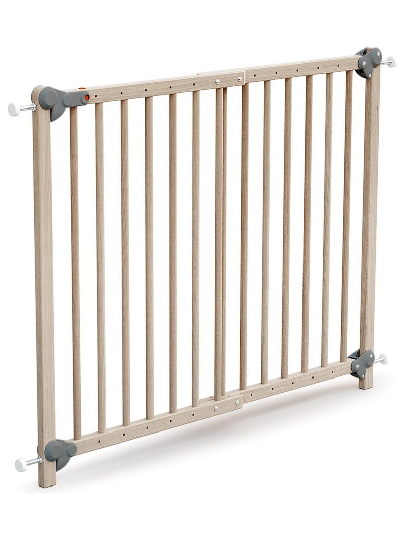 Barrière de sécurité bébé extensible en bois LOKEE Marron noisette - Kiabi