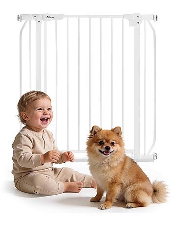 Barrière de sécurité bébé LIONELO Truus Slim - 75-105 cm - Fixation par pression - Sans perçage