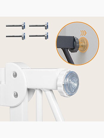 Barrière de sécurité bébé LIONELO Truus Slim - 75-105 cm - Fixation par pression - Sans perçage