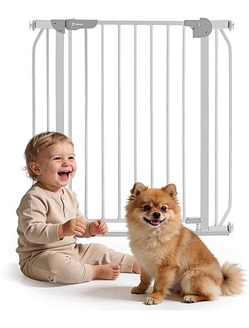 Barrière de sécurité bébé LIONELO Truus Slim - 75-105 cm - Fixation par pression - Sans perçage