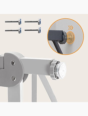 Barrière de sécurité bébé LIONELO Truus Slim - 75-105 cm - Fixation par pression - Sans perçage