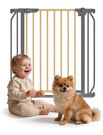 Barrière de sécurité bébé LIONELO Truus Slim - 75-105 cm - Fixation par pression - Sans perçage